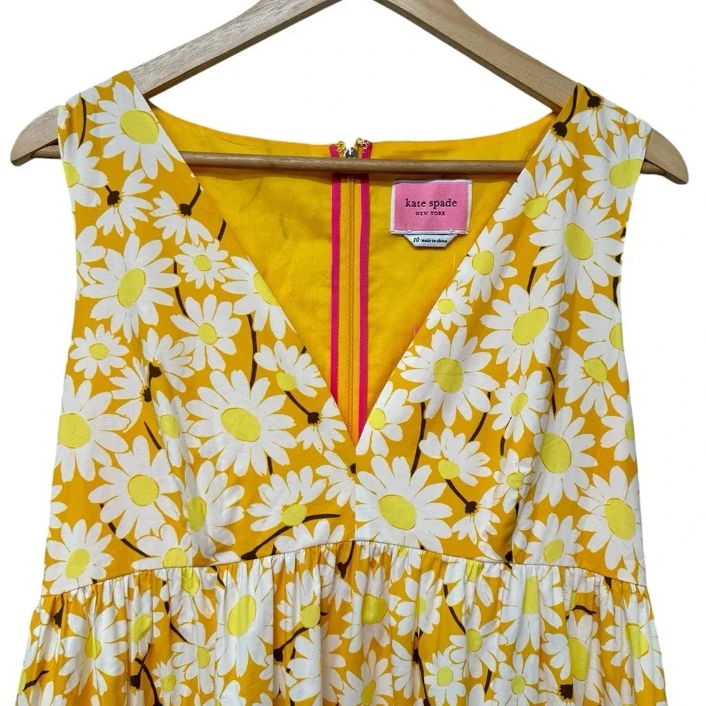 NWT Kate Spade Kate Daisy Poplin Vineyard Midi